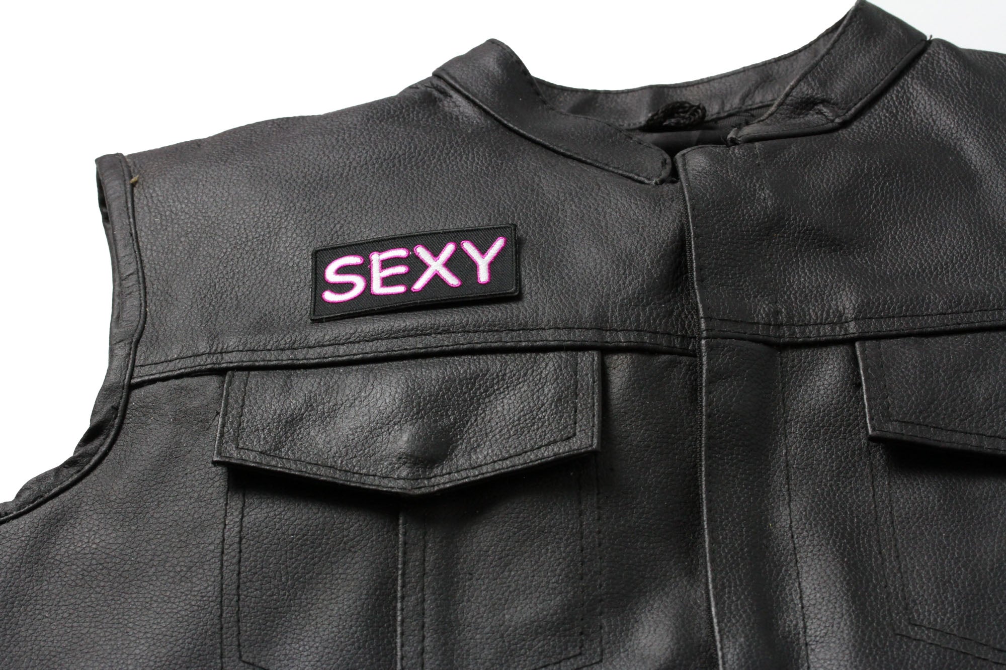 Sexy Patch – Bold Embroidered Iron-On Patch for Jackets & Apparel (  3 x 2 inches )