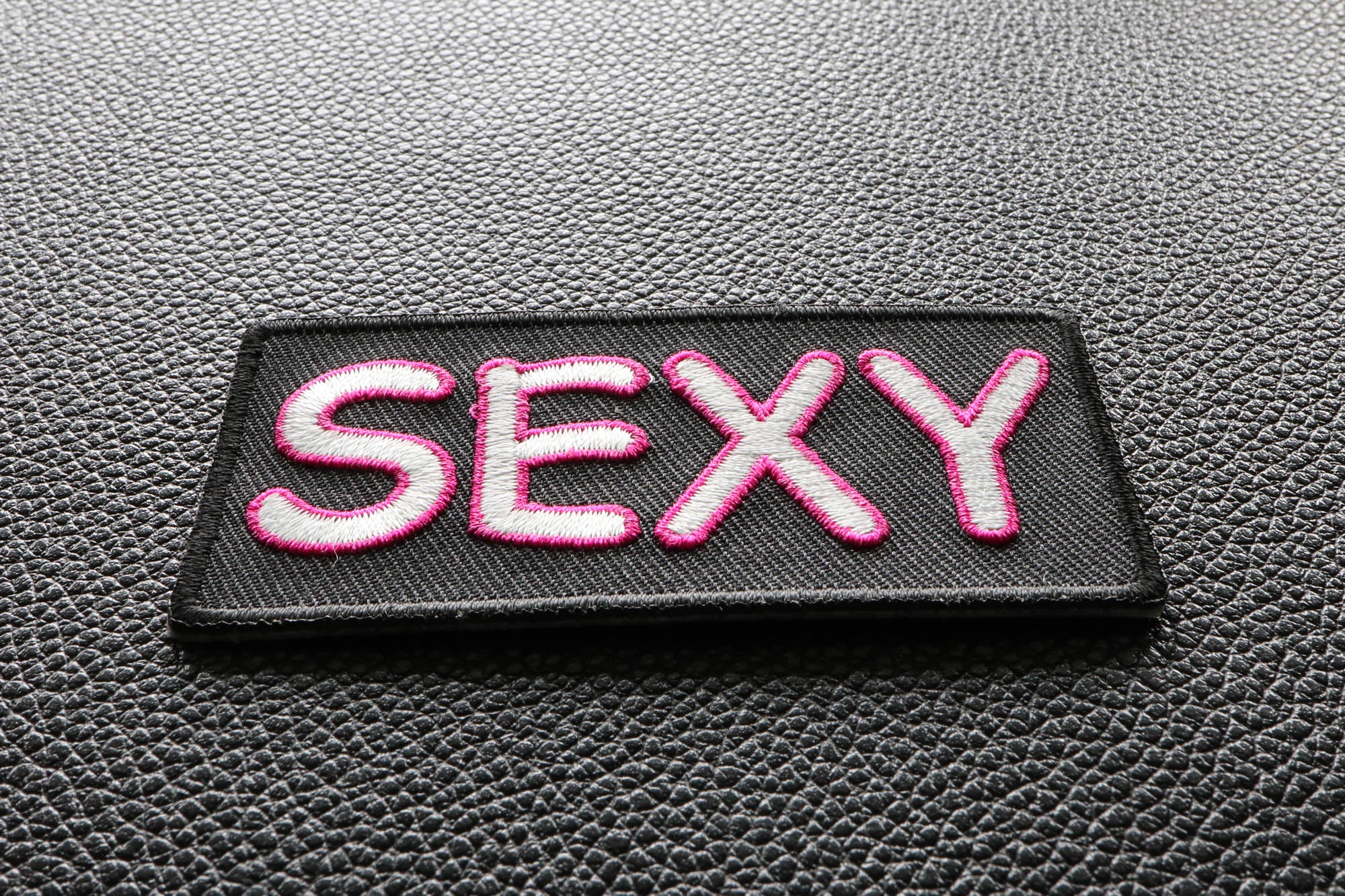 Sexy Patch – Bold Embroidered Iron-On Patch for Jackets & Apparel (  3 x 2 inches )