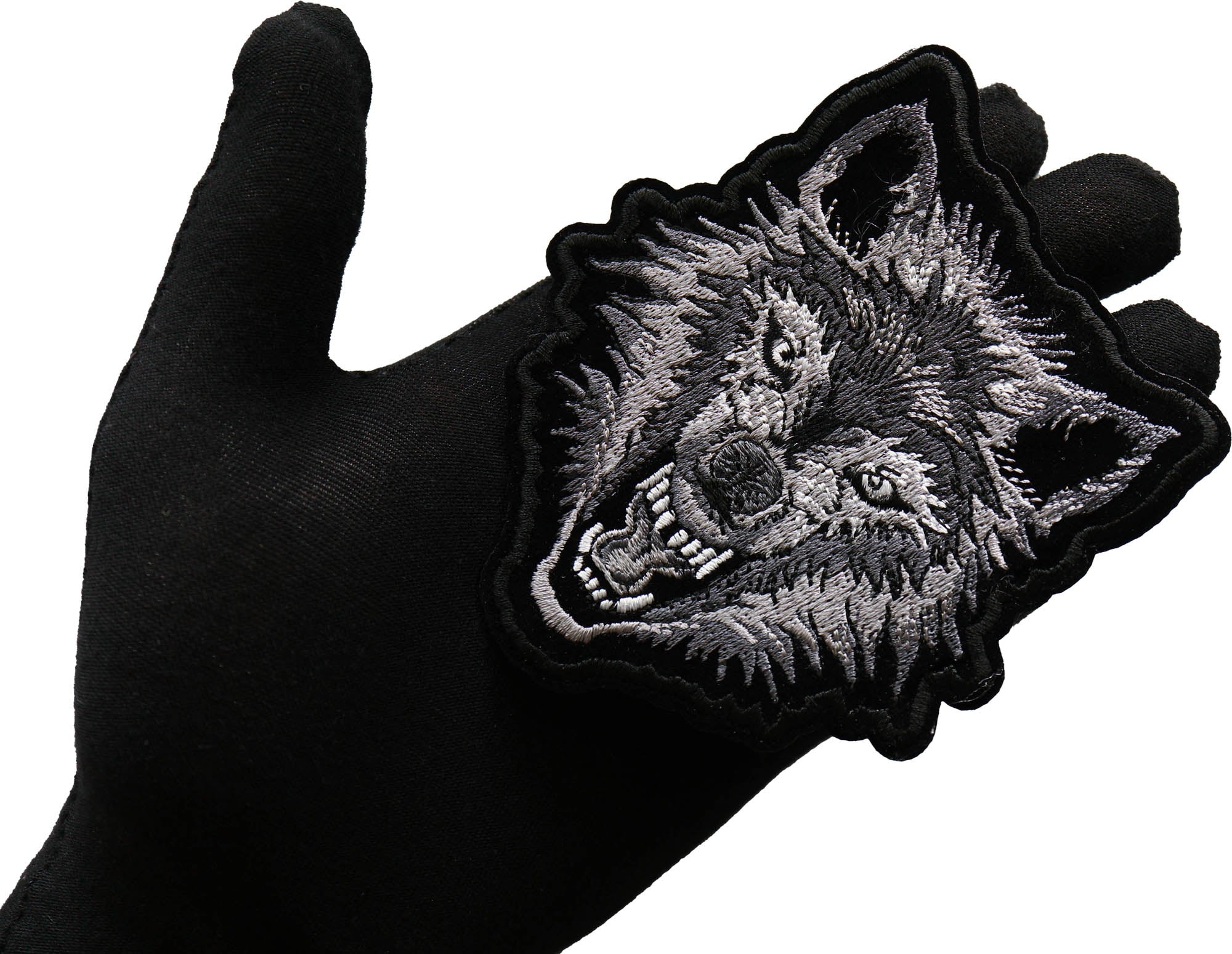 Wild Snarling Wolf Patch – Perfect for Jackets, Hats & More ( 4 x 3.5 inche )