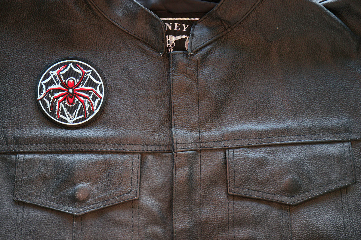 Spider Embroidered Patch stitching detail