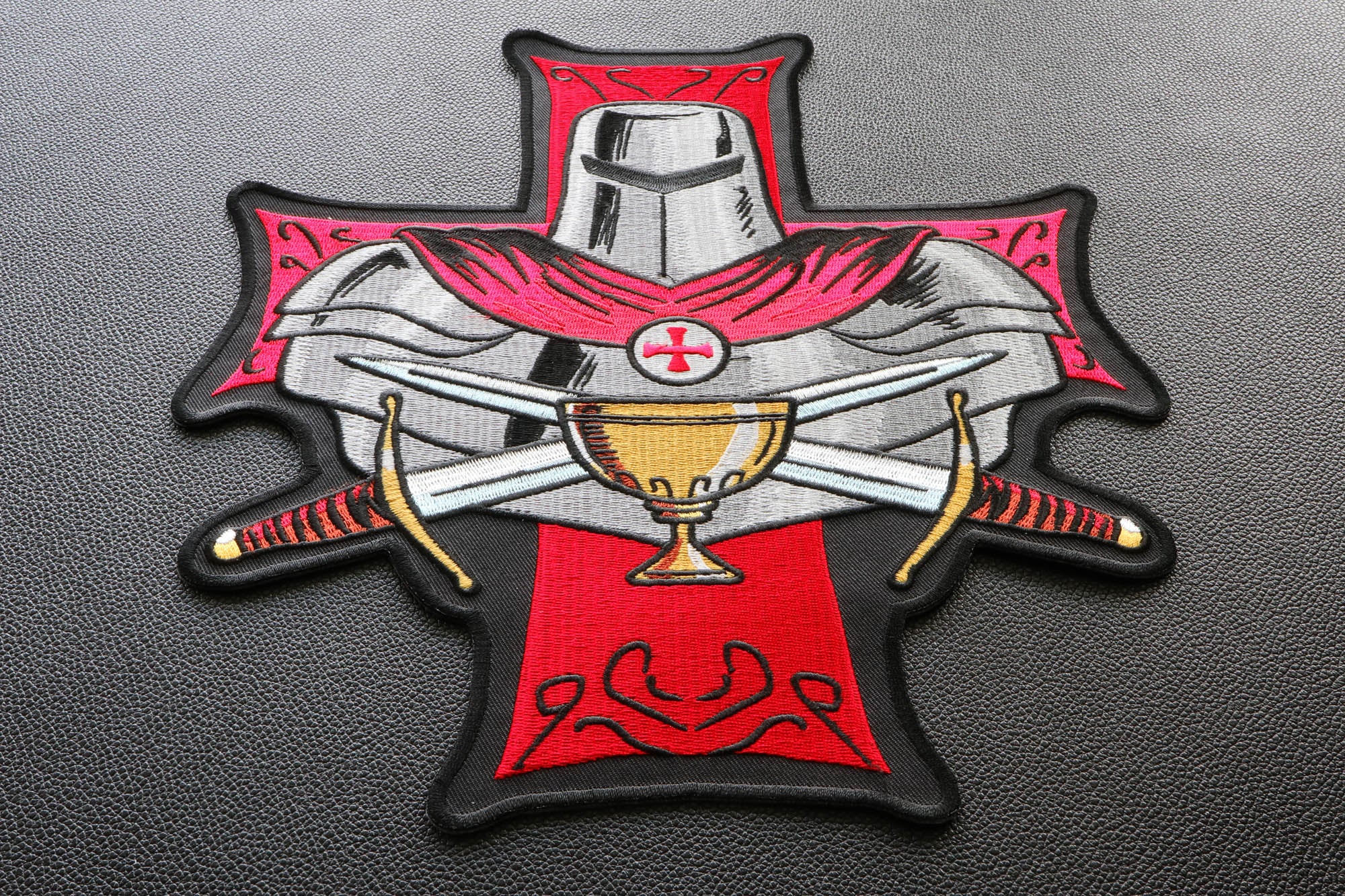 Knight Templar Holy Grail Patch - A Powerful Christian Warrior Design ( 4 x 2 inche )