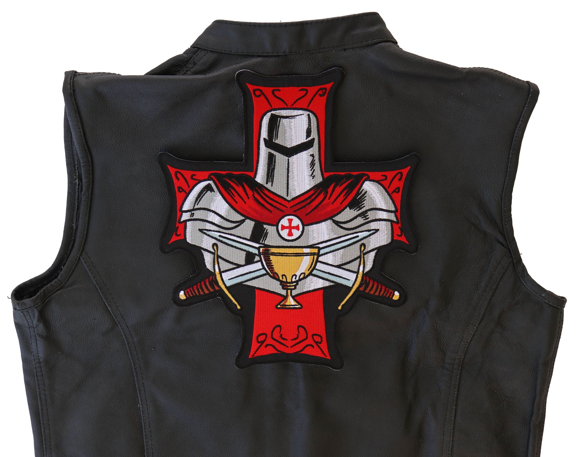 Knight Templar Holy Grail Patch - A Powerful Christian Warrior Design ( 4 x 2 inche )