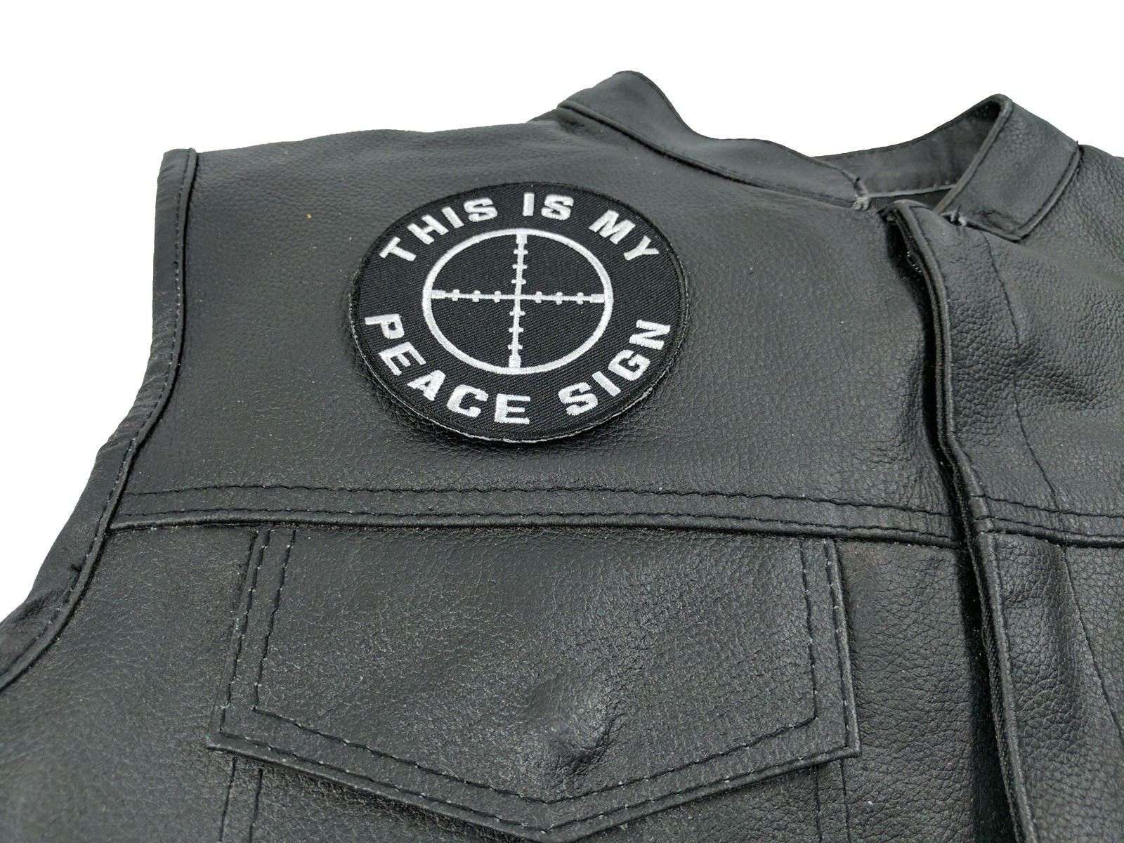 This Is My Peace Sign Funny Military Morale Patch