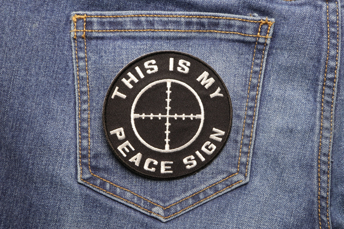 This Is My Peace Sign Military Embroidered Patch product image 4