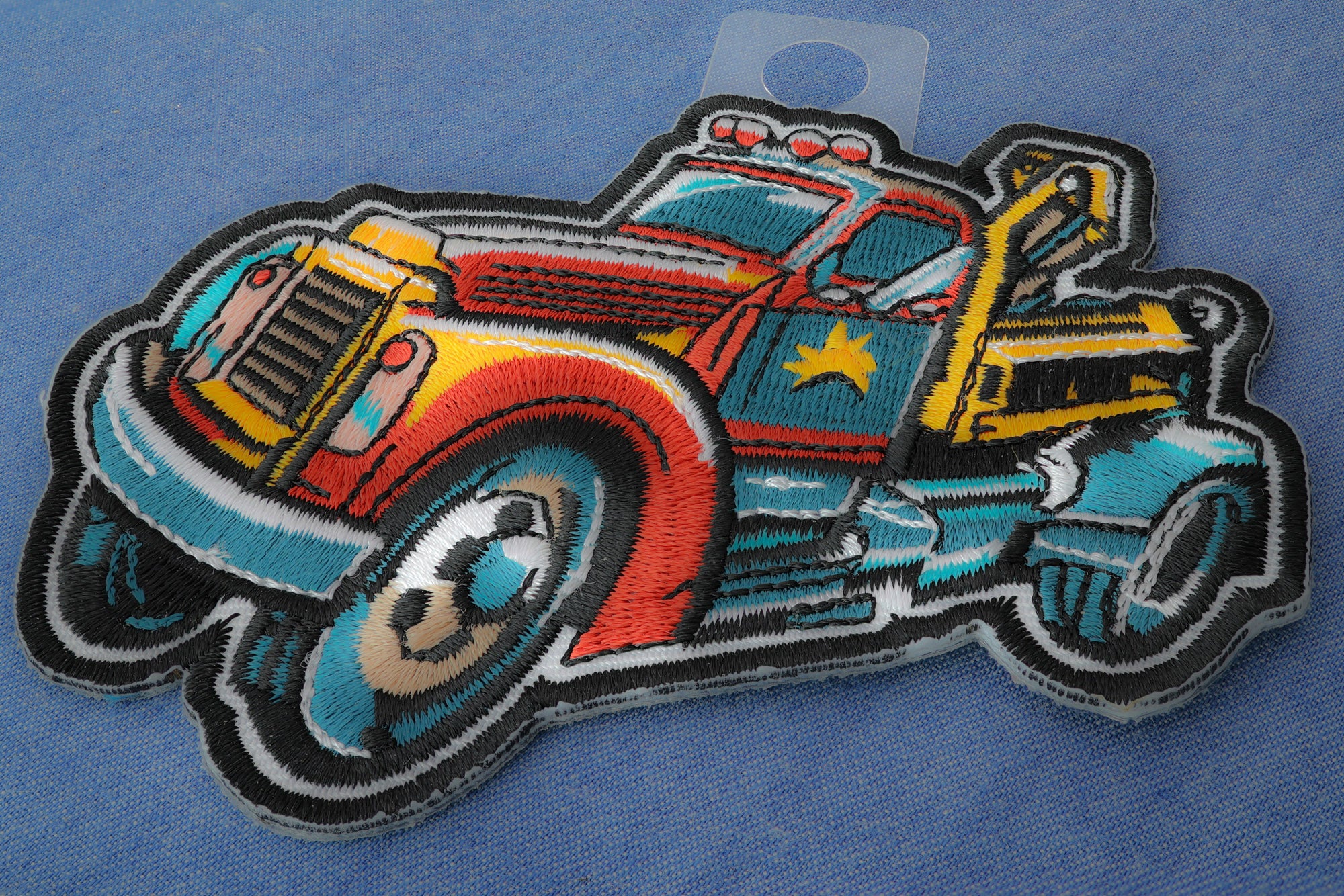 Tow Truck Embroidered Patch - Perfect for Roadside Assistance and Truck Enthusiasts ( 4 x 4 inch )