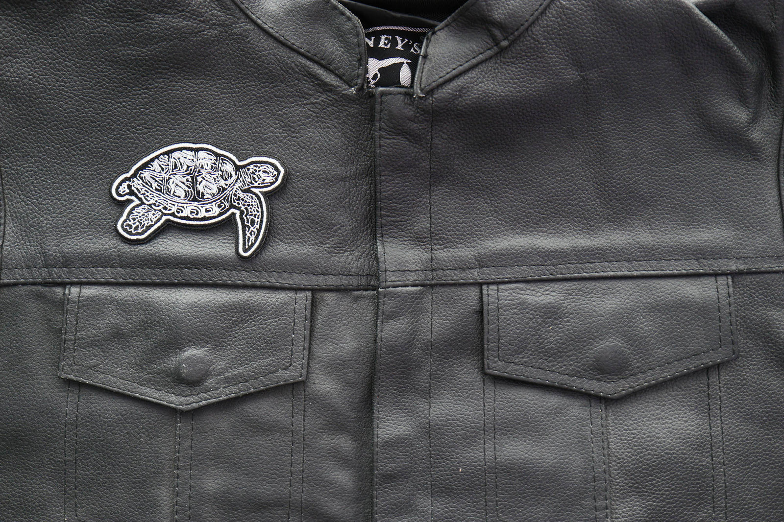 Tribal Turtle Embroidered Patch additional product view