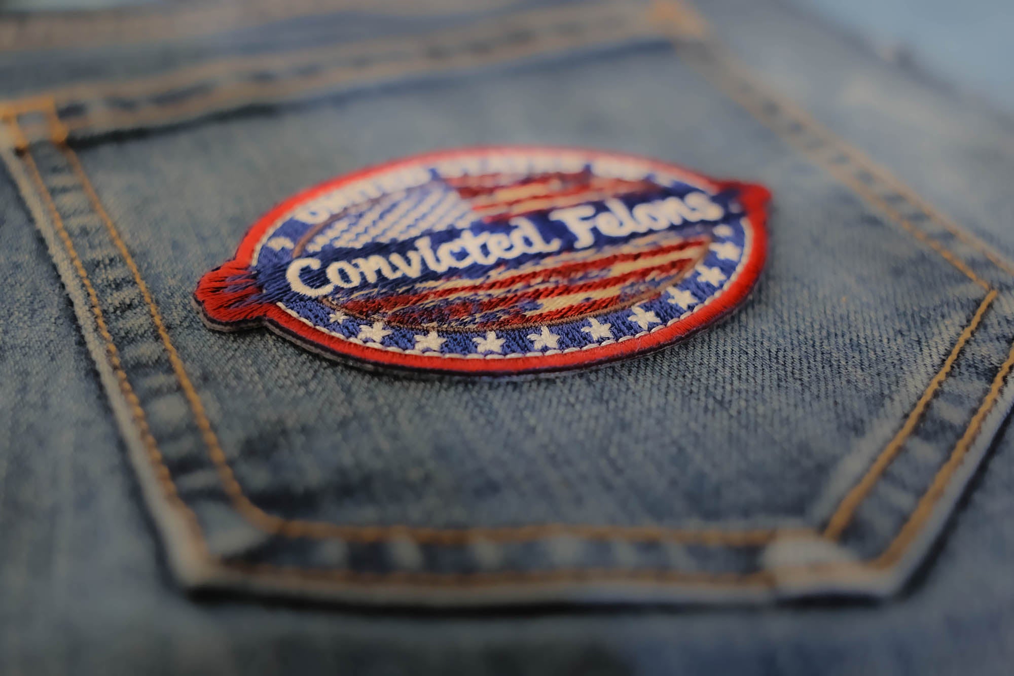 United States of Convicted Felons Embroidered Patch ( 3x3 inche )