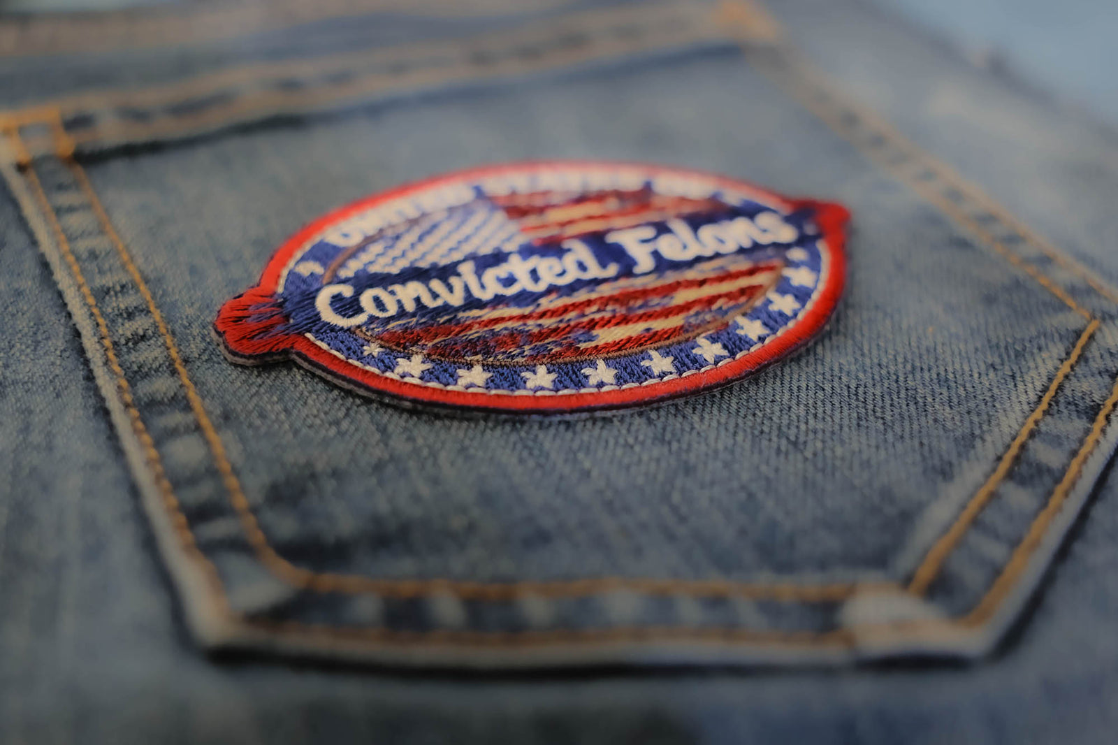 United States Convicted Felons Embroidered Patch product image 5