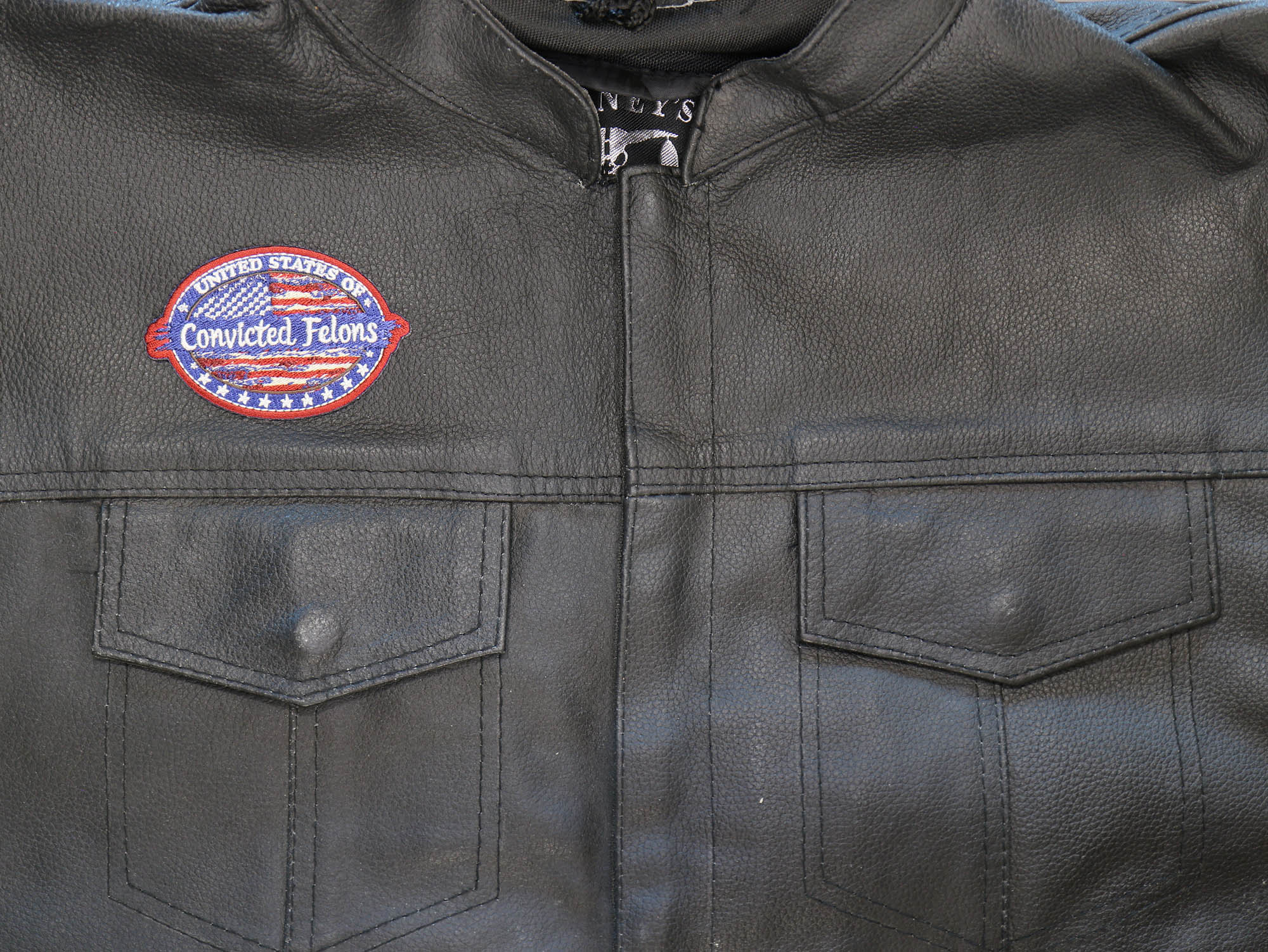 United States of Convicted Felons Embroidered Patch ( 3x3 inche )