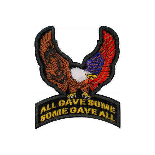 US POW MIA Upwing Eagle Rocker Embroidered Patch