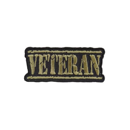 Veteran Gold Thread Embroidered Patch