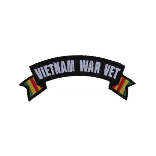 Vietnam War Vet Ribbon Rocker Embroidered Patch