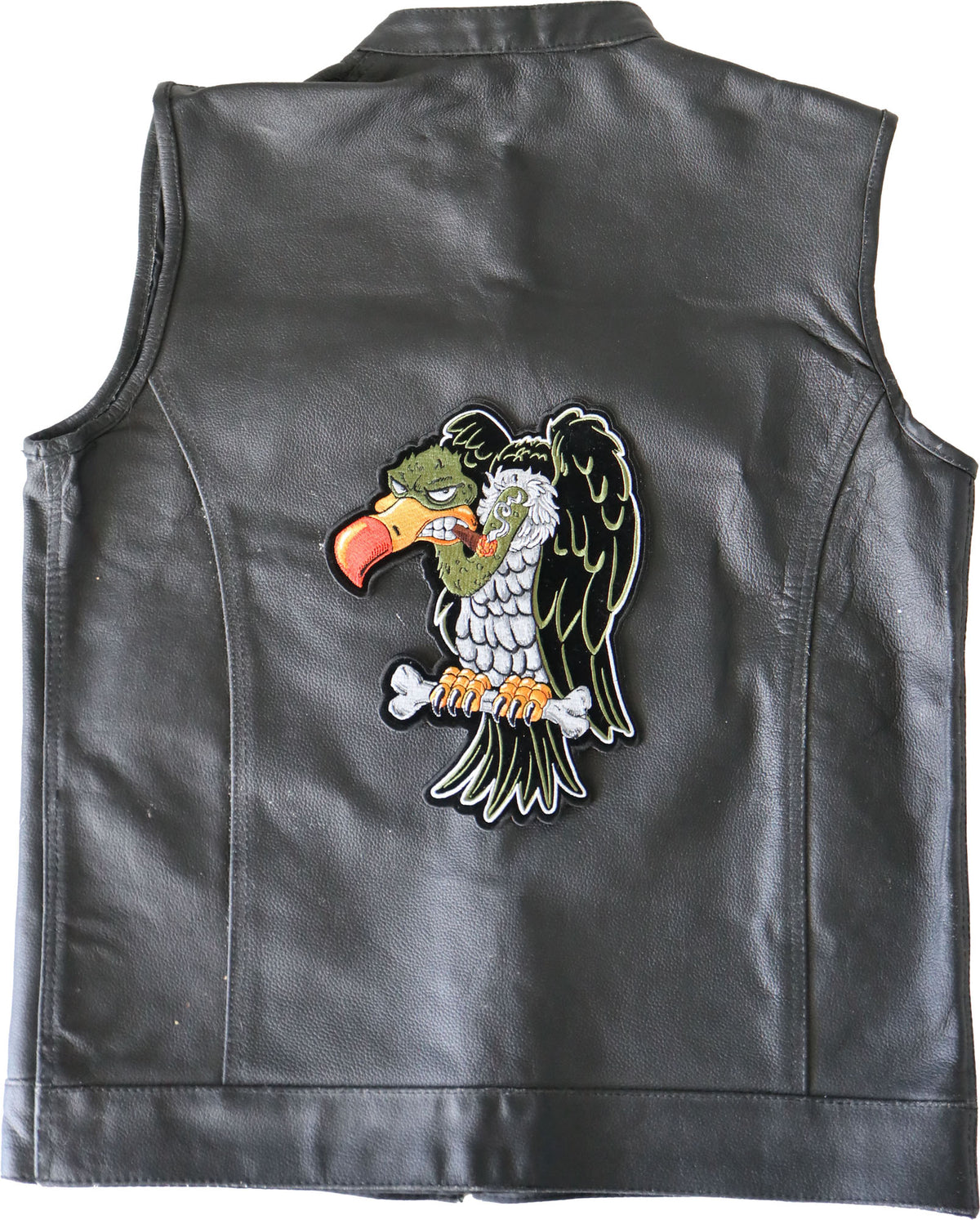 Vulture on Bones Cigar Embroidered Patch alternate product view
