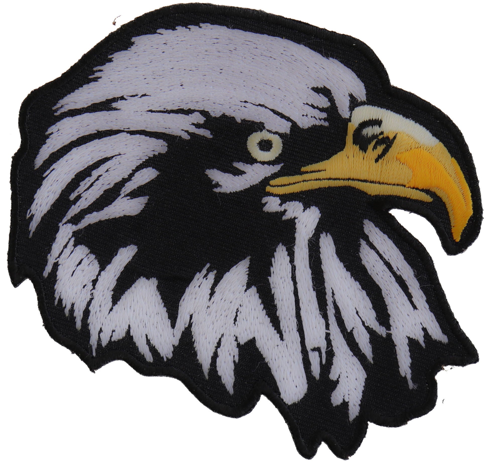 White Eagle Patch Facing Right – High-Quality, Striking Embroidered Patches ( 4 x 4 inche )
