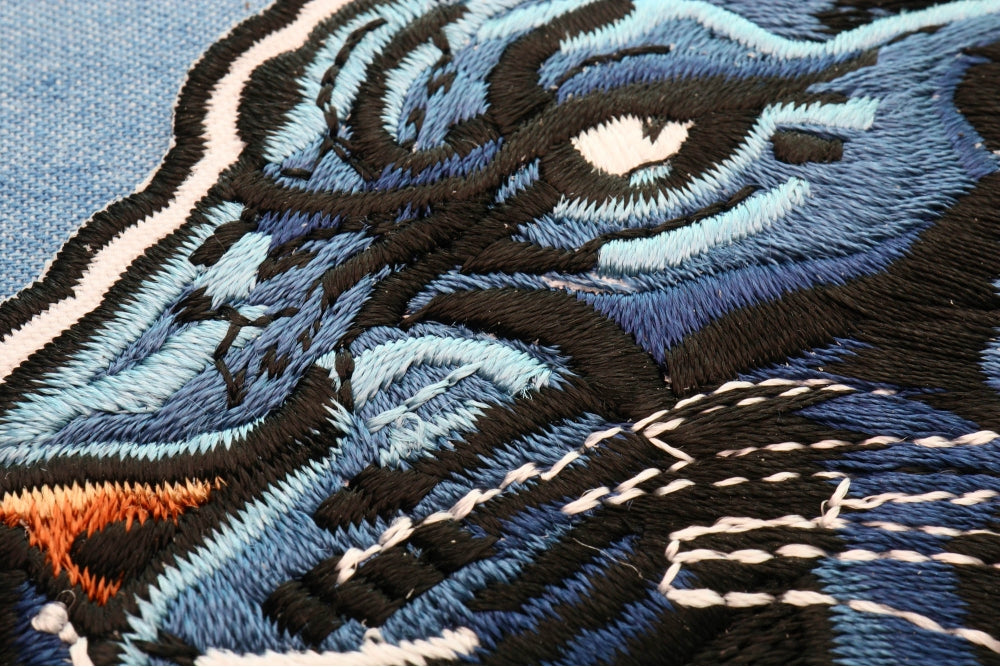 Jaguar Embroidered Patch apparel application view