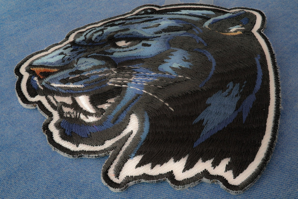 Jaguar Embroidered Patch stitching detail