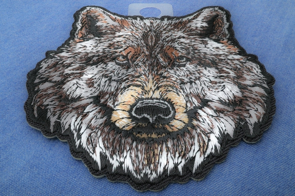 Wolf Embroidered Patch additional product view