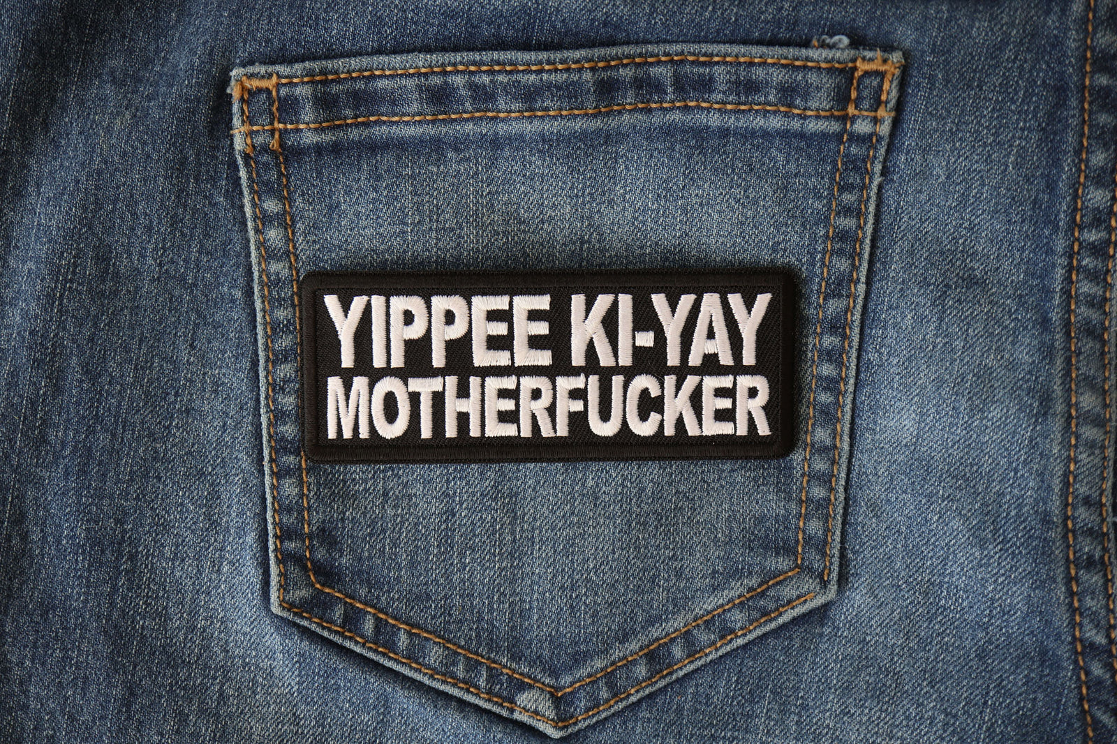 Yippee Ki Yay Text Embroidered Patch product image 4