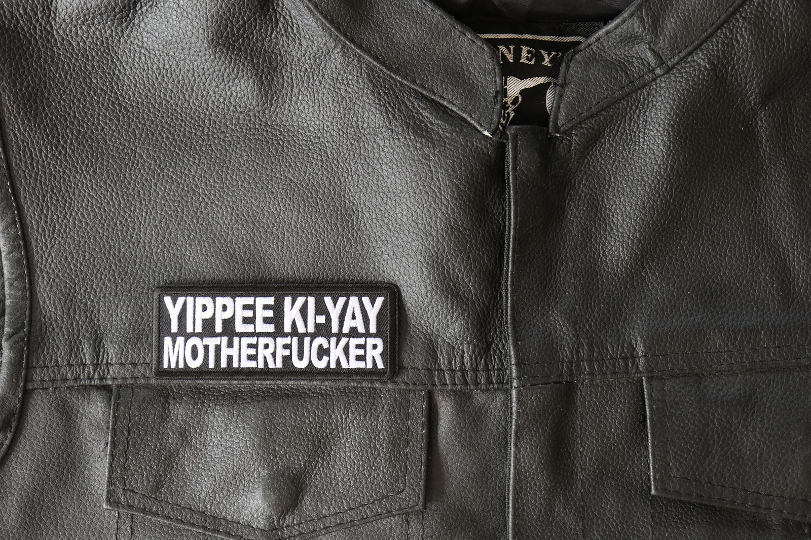 Yippee Ki Yay Text Embroidered Patch product image 5